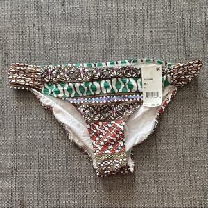 Trina Turk Multicolor Shirred Hipster Bikini Bottom NWT